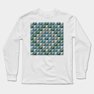 3D Pyramid Pattern 5 Long Sleeve T-Shirt